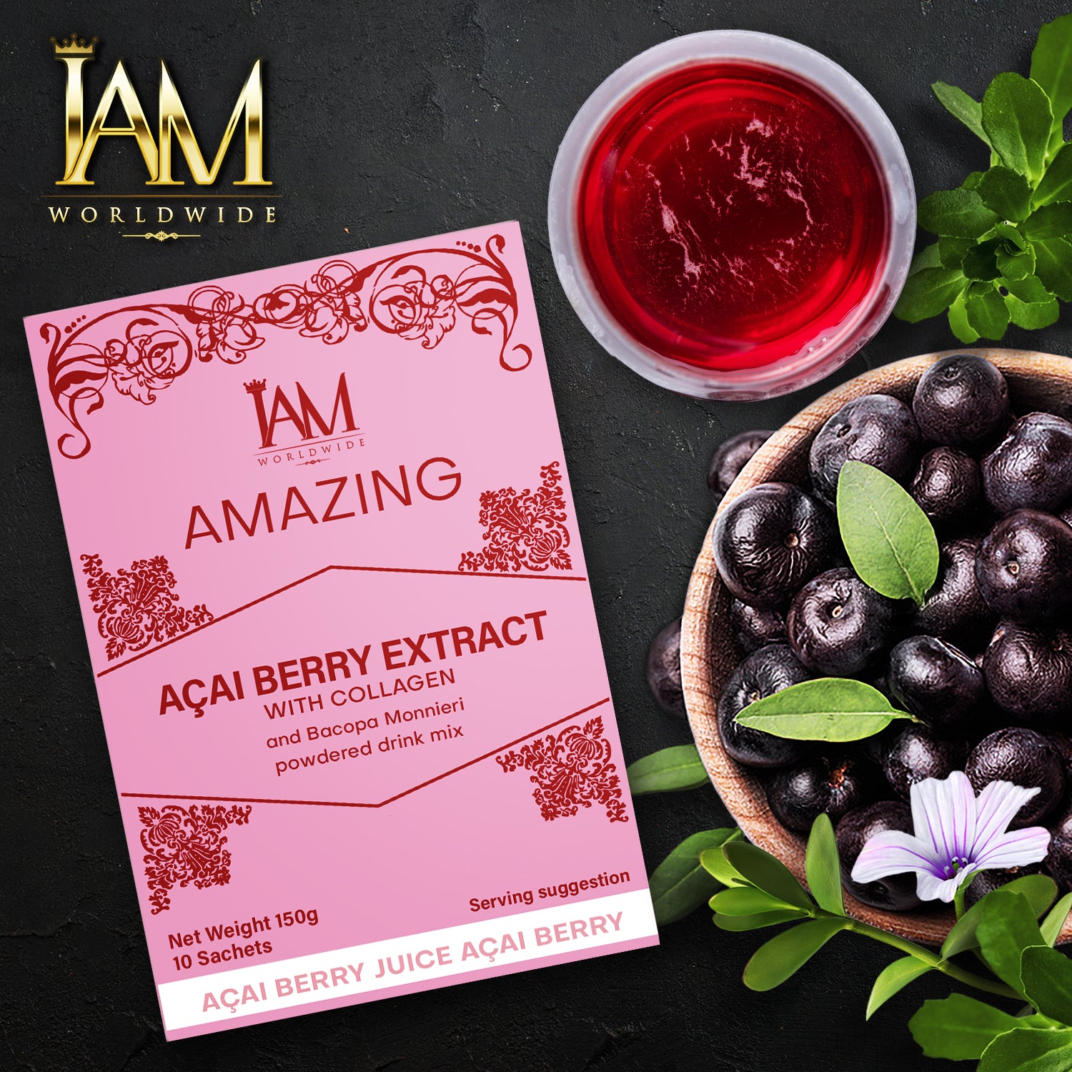 IAM Amazing Acai Berry Extract with Collagen