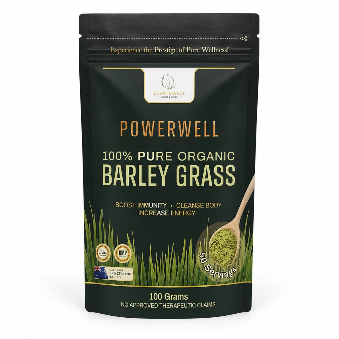 Powerwell 100% Pure Organic Barley Grass Powder – 100g