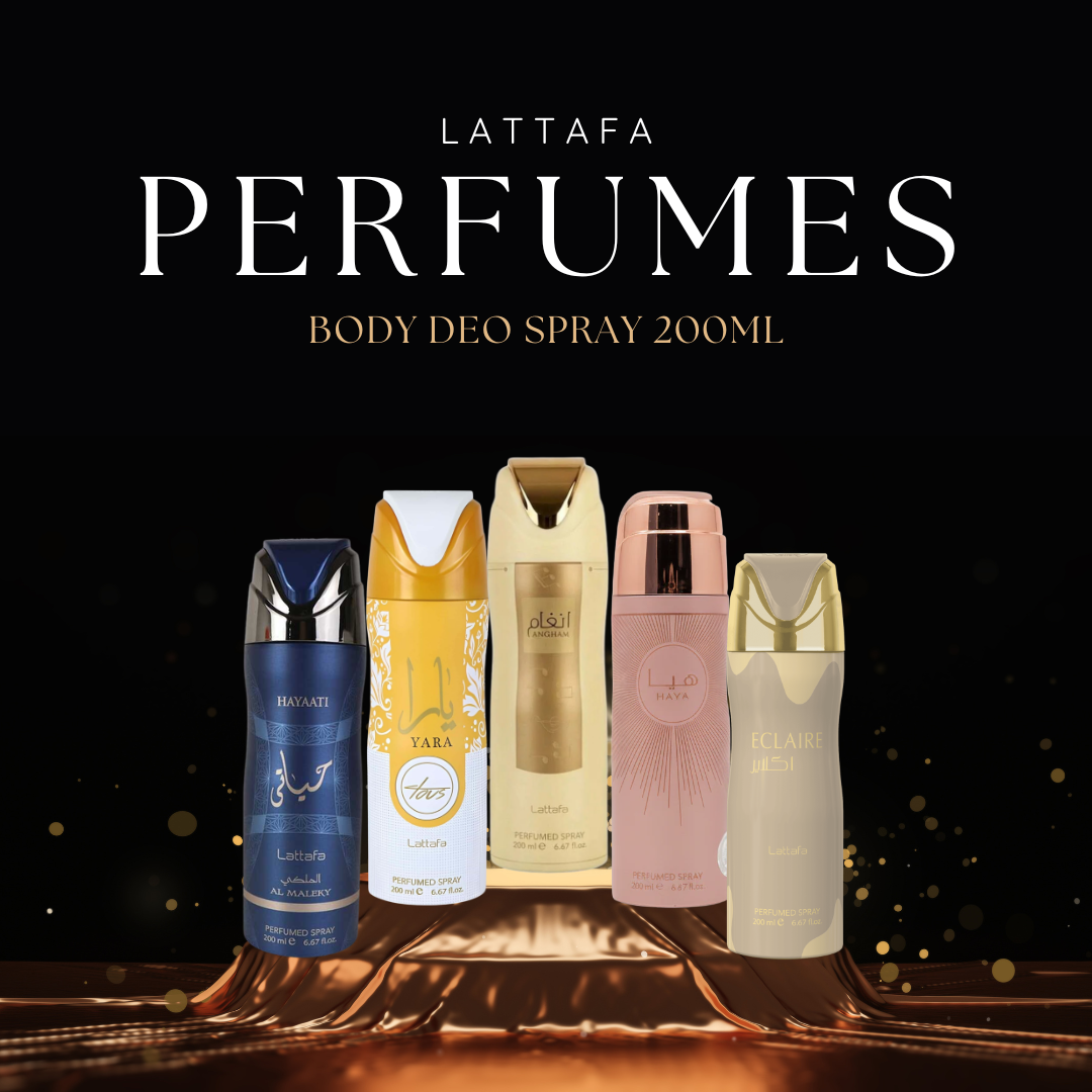 Lattafa Deo Perfume Spray 200mL