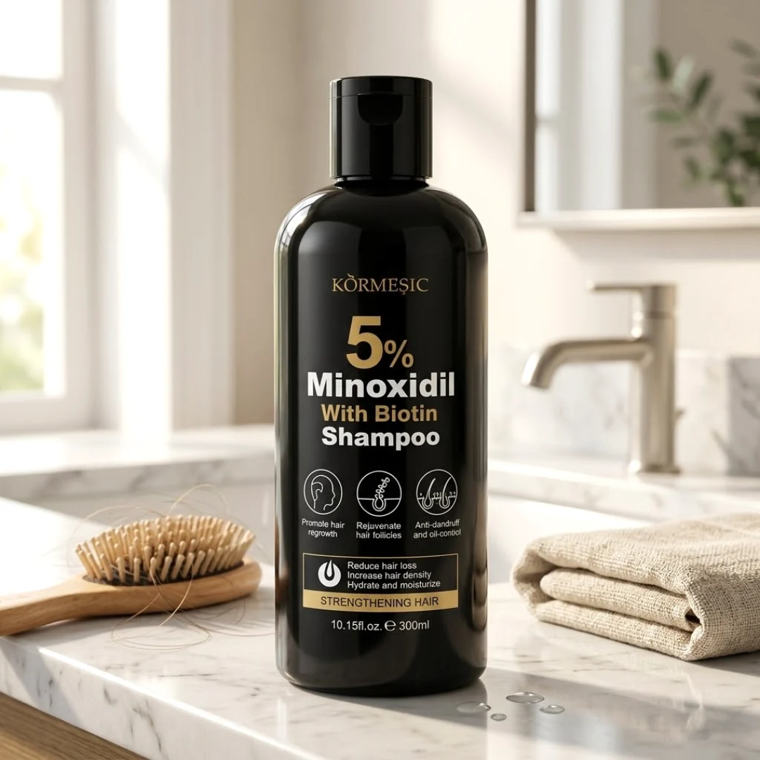 KORMESIC 5% Minoxidil with Biotin Shampoo – 300mL