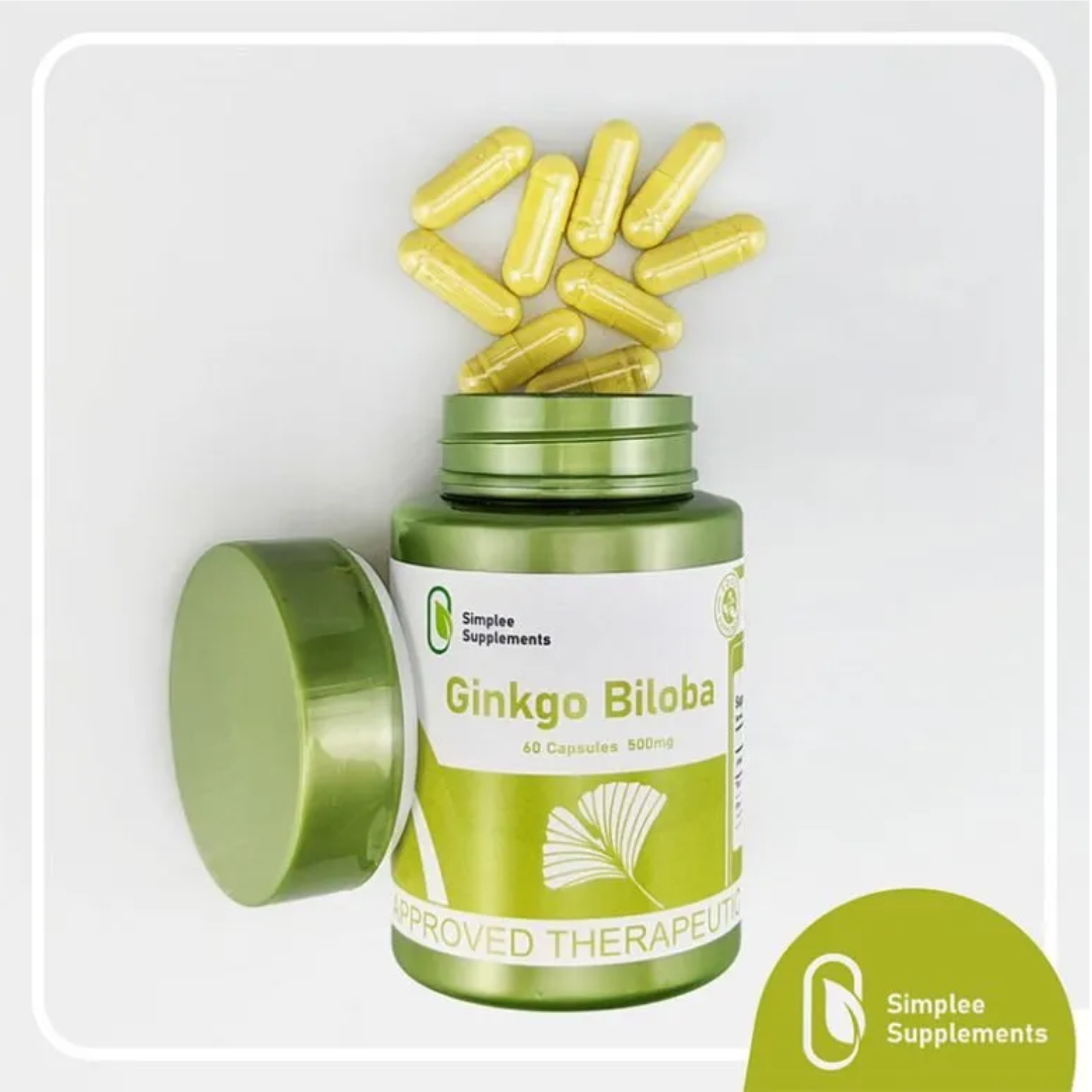 Simplee Supplement Ginkgo Biloba 60 Capsules 500mg