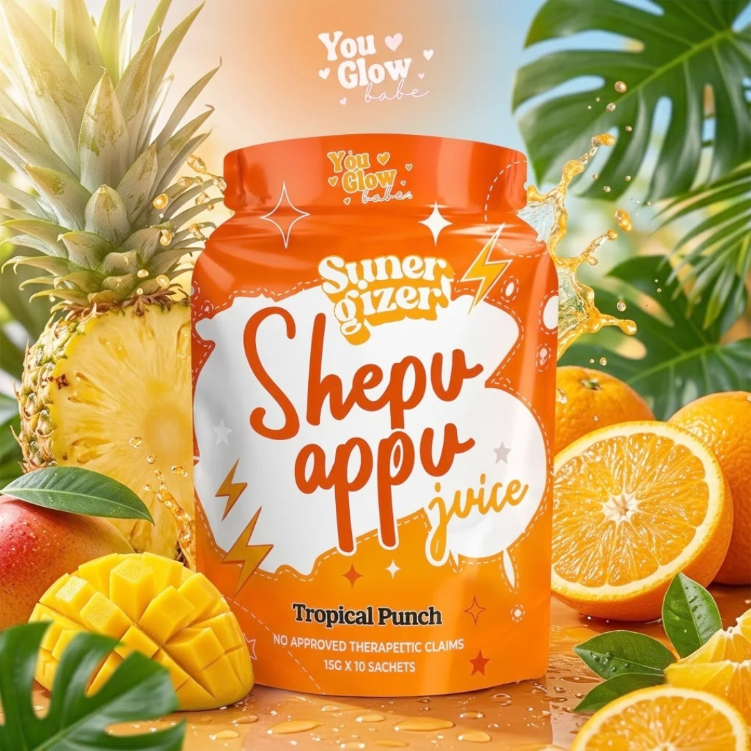 You Glow Babe Shepu Appu Juice Super Gizer – Tropical Punch – 15g x 10 Sachets