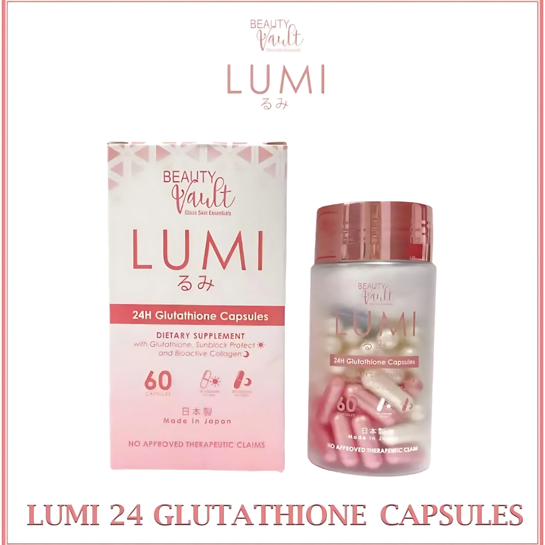 Beauty Vault Lumi 24H Glutathione Capsules 60 Caps