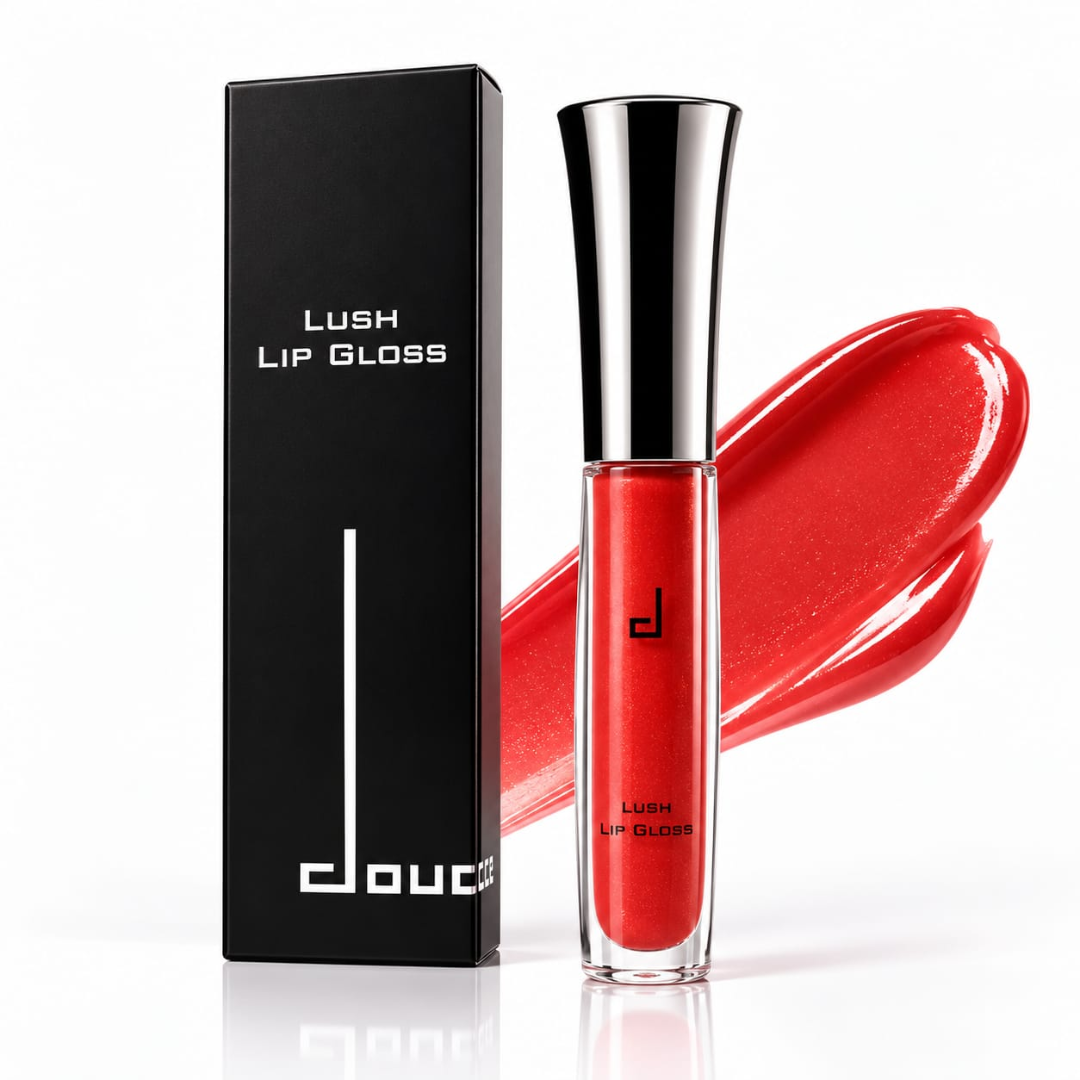 Doucce Lush Lip Gloss – Shimmering Red