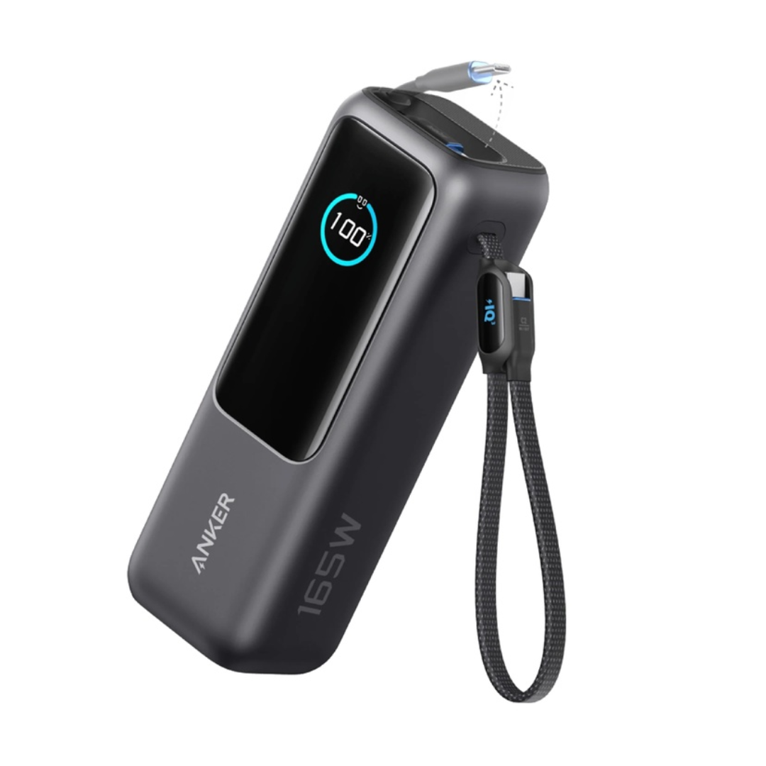 Anker 25000 mAh Laptop Power Bank, 165W, Space Black, A1695H11