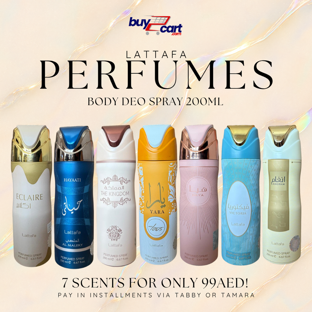 Lattafa Deo Perfume Spray 200mL