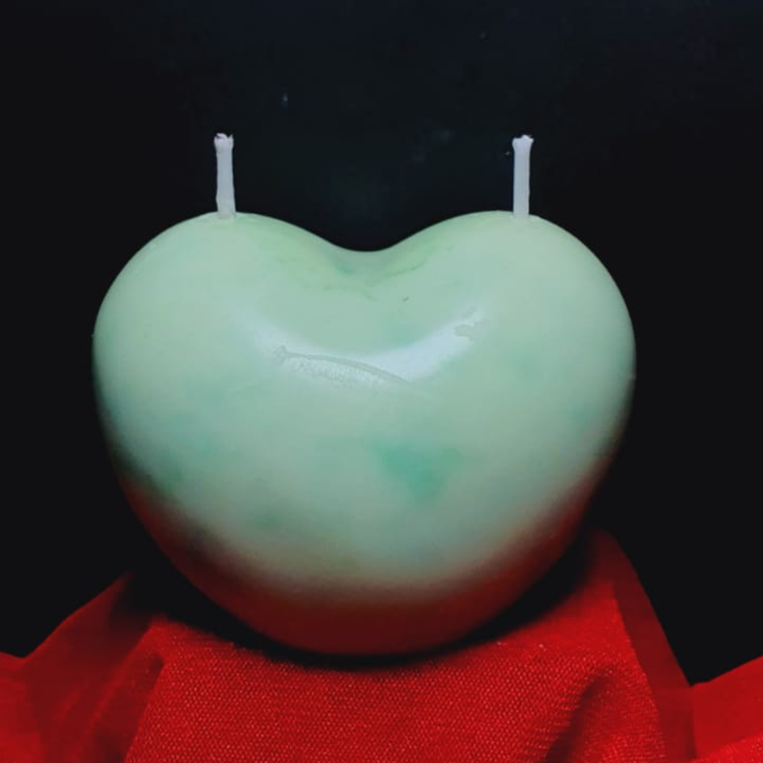 Dual Flame Heart - Vanilla Scented Candles