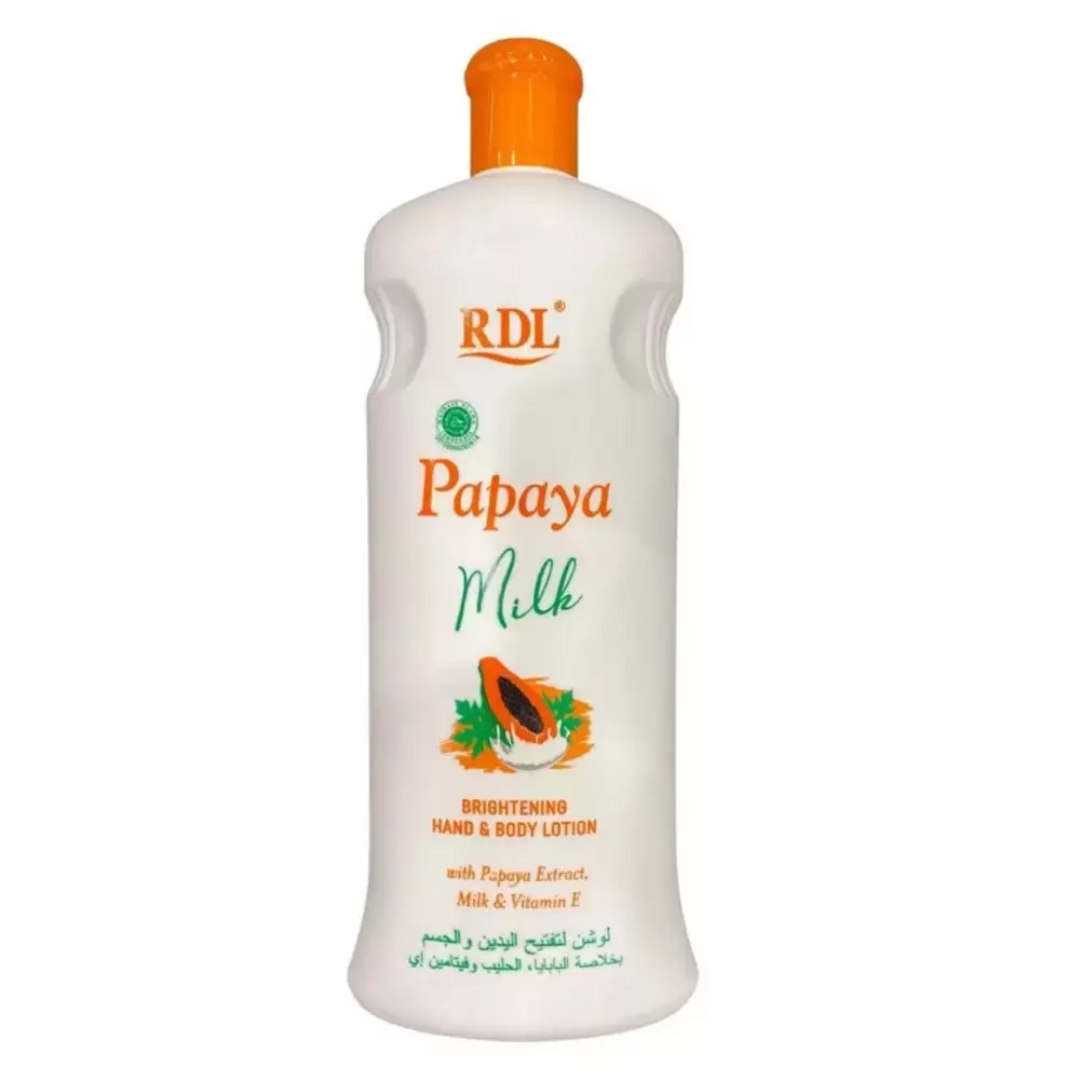 RDL Papaya Extract Milk And Vitamin Brightening Hand And Body Lotion- 600ml