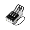 Power Bank 10000mAh With 3 in 1 Build In Cables And LED Display
