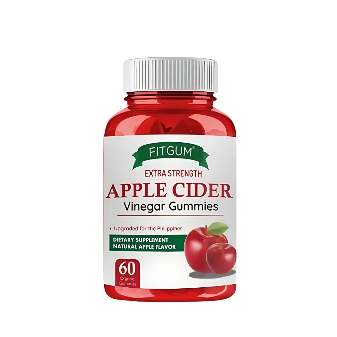 Fitgum Extra Strength Apple Cider Vinegar Gummies – 60 Organic Gummies