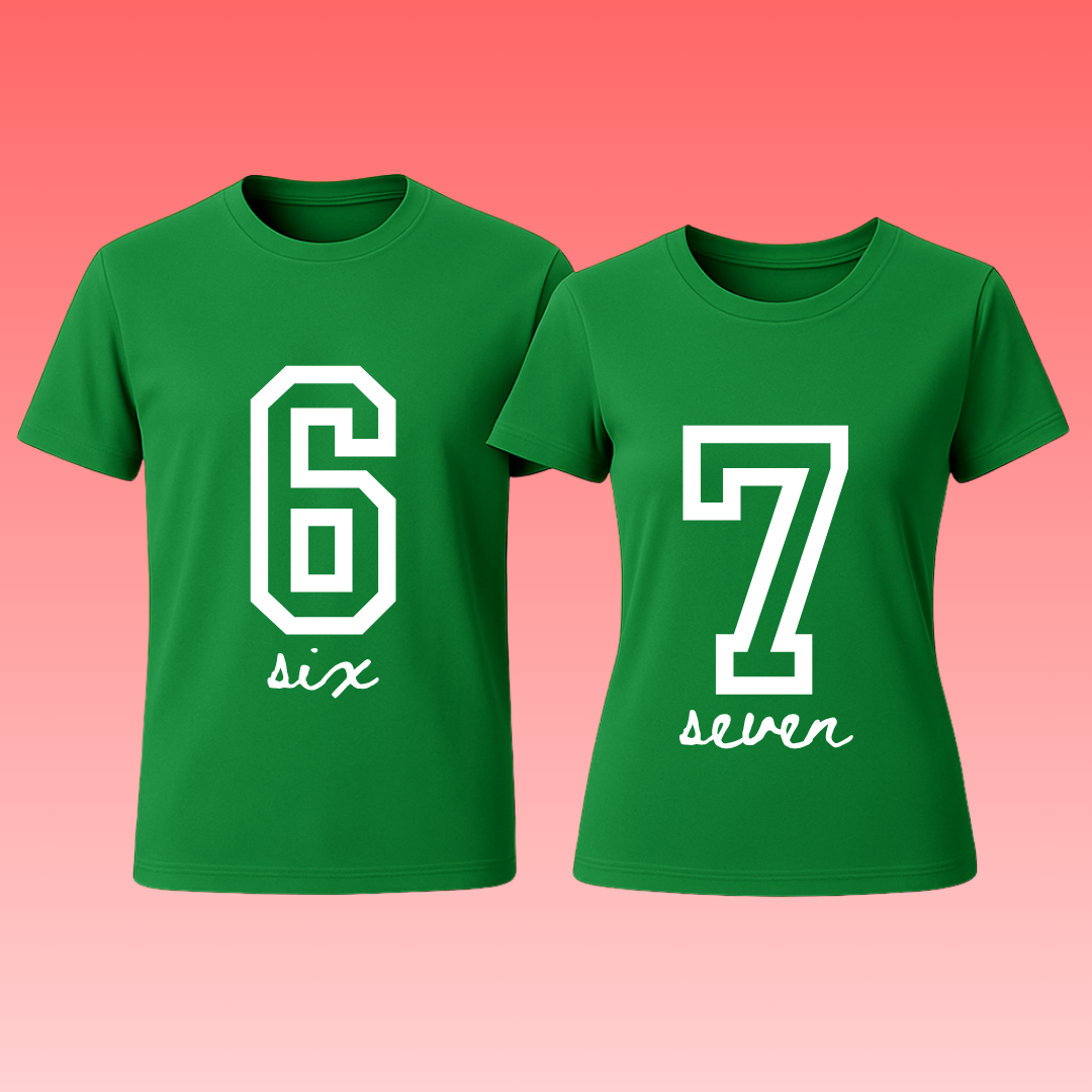 Couple T-Shirt - 67 Six Seven