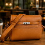 Classic Mini Crossbody Bag with Turn-Lock Closure