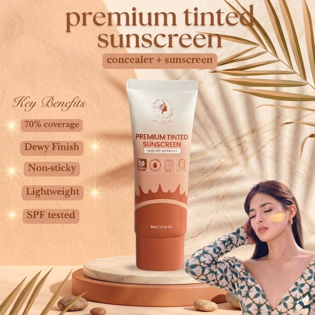Ms. Tsung Essentials Premium Tinted Sunscreen SPF50 PA+++ (50g)