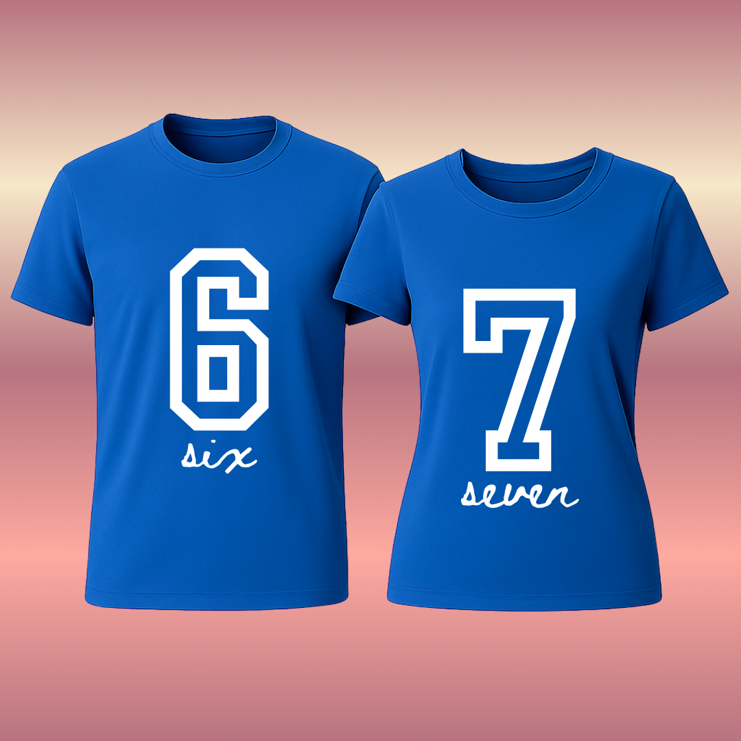 Couple T-Shirt - 67 Six Seven