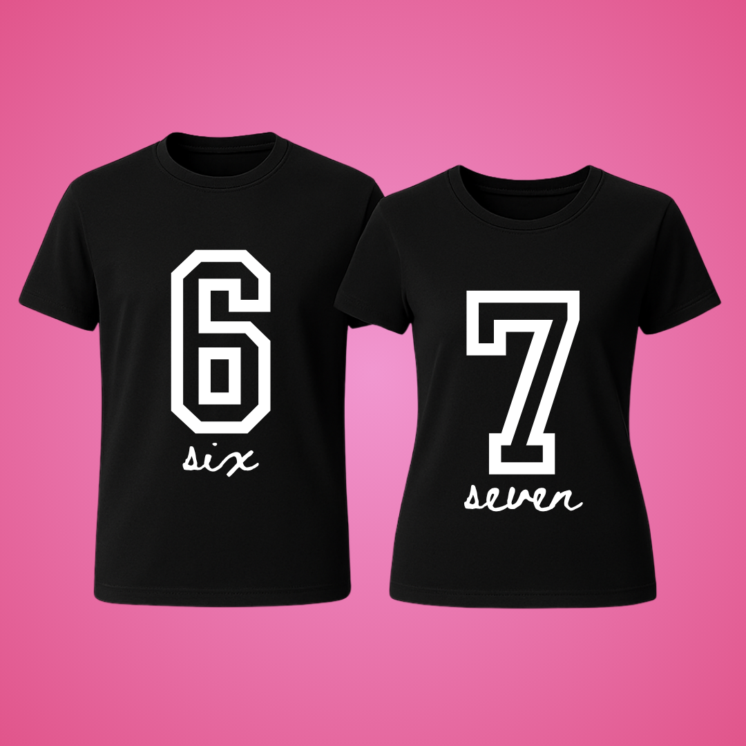 Couple T-Shirt - 67 Six Seven