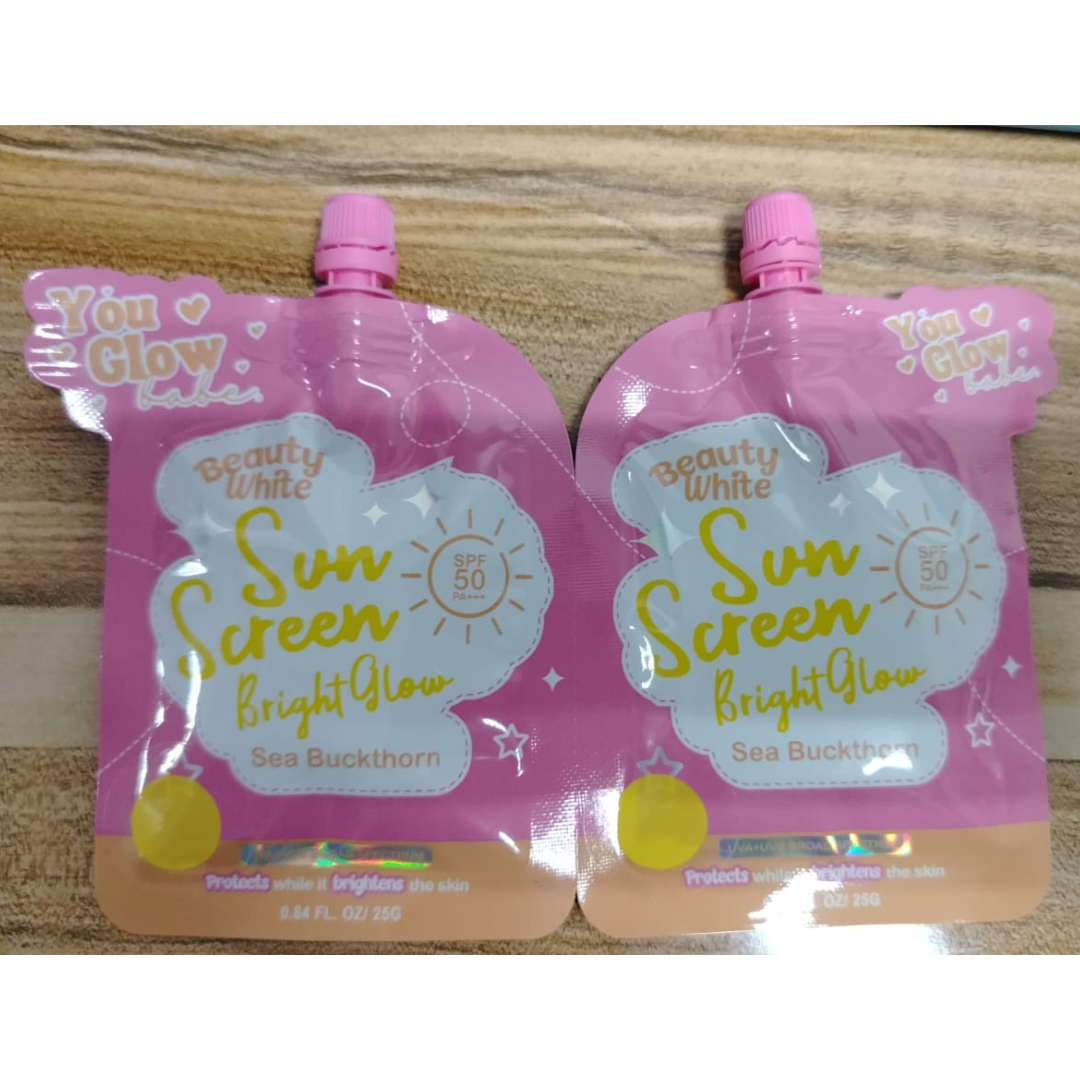 YOU GLOW BABE Beauty White Sunscreen Bright Glow – Twin Pack