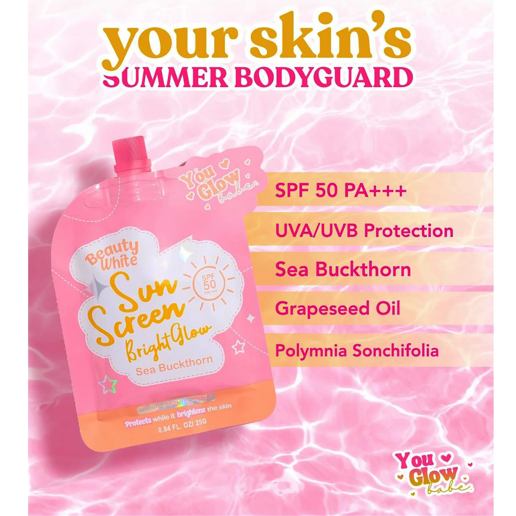 YOU GLOW BABE Beauty White Sunscreen Bright Glow – Twin Pack
