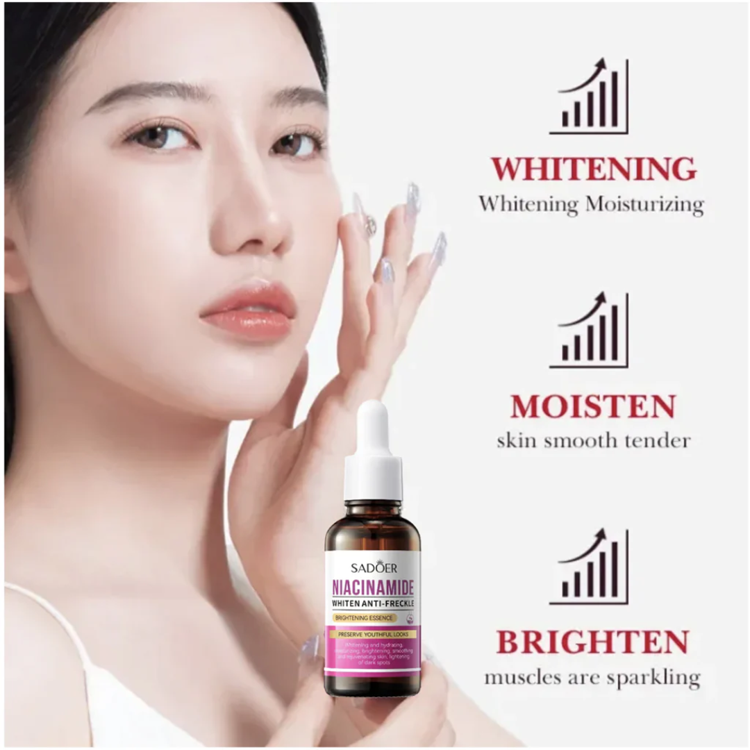 Sadoer Niacinamide Whiten Anti-Freckle Brightening Essence – 30ml