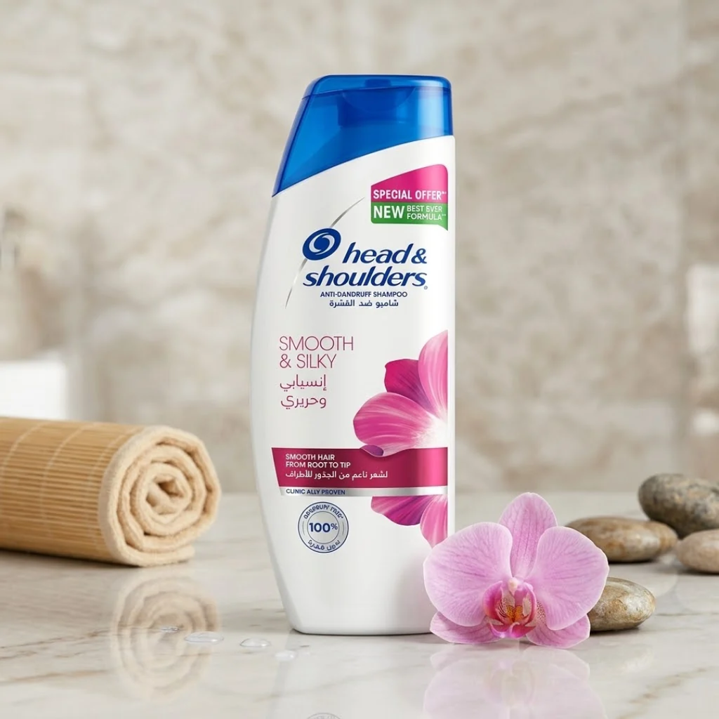 Head & Shoulders Smooth & Silky Anti-Dandruff Shampoo – 350mL