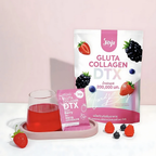 JOJI Secret Young Gluta Collagen DTX Mixed Berry | Glutathione & Marine Collagen Drink (10 Sachets × 20g)