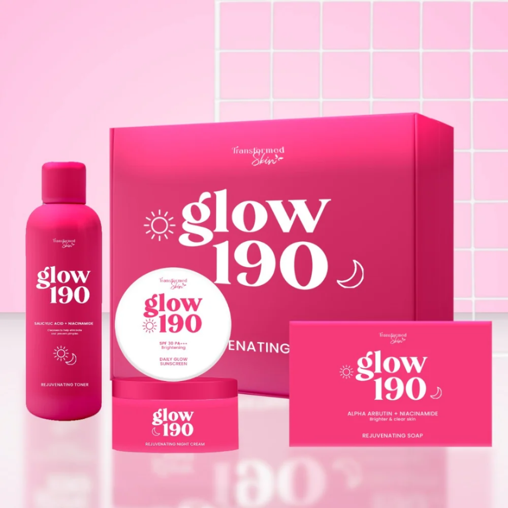 Transformed Skin Glow 190 Rejuvenating Set | 4-Step Brightening Skincare Set
