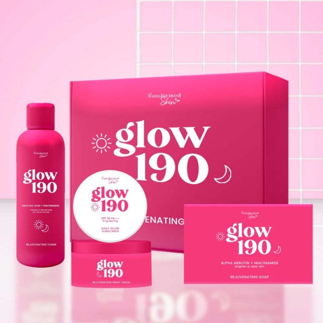 Transformed Skin Glow 190 Rejuvenating Set | 4-Step Brightening Skincare Set