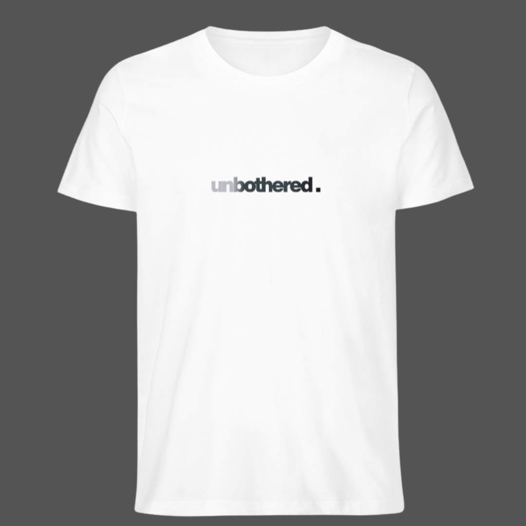 Unbothered. Minimalist Unisex Round Neck T-Shirt