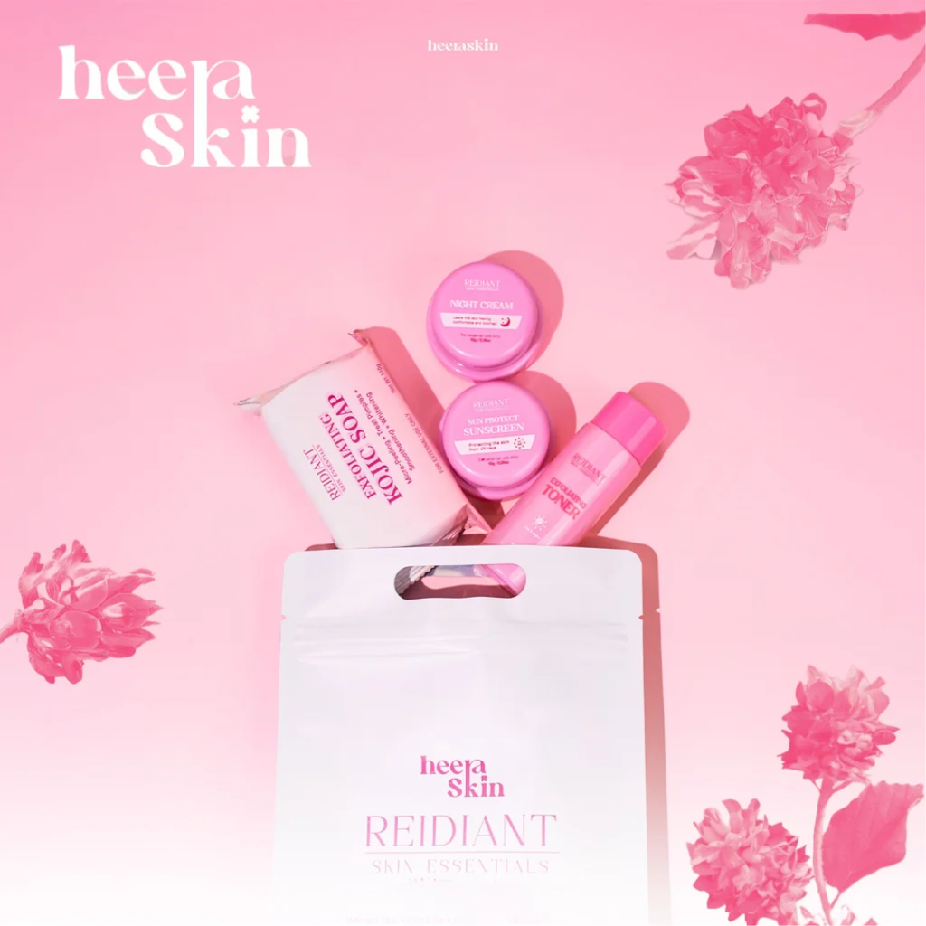 Heera Skin Reidiant Skin Essentials Rejuvenating Set | Complete 4-Step Skincare Set