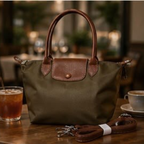 Casual Nylon Tote Bag with Adjustable Strap
