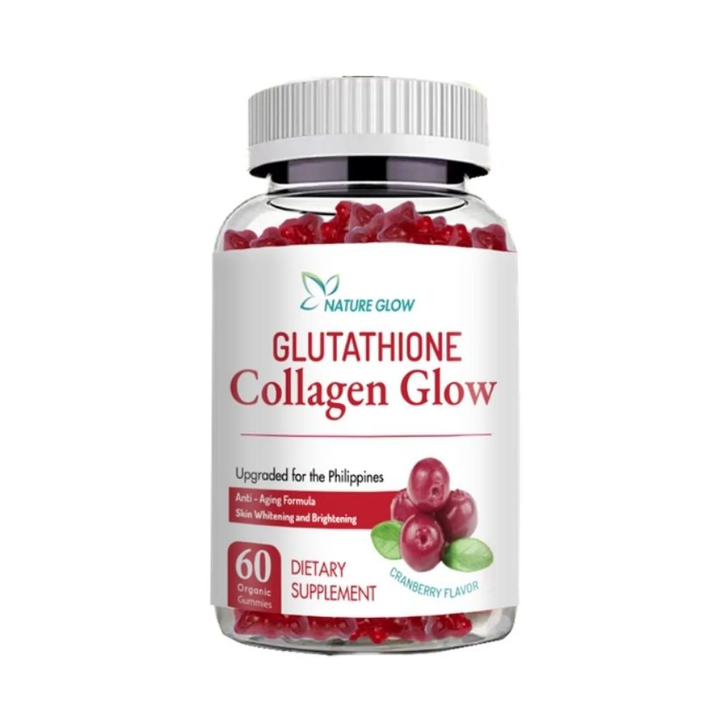 Nature Glow Glutathione Collagen Glow Cranberry – 60 Gummies