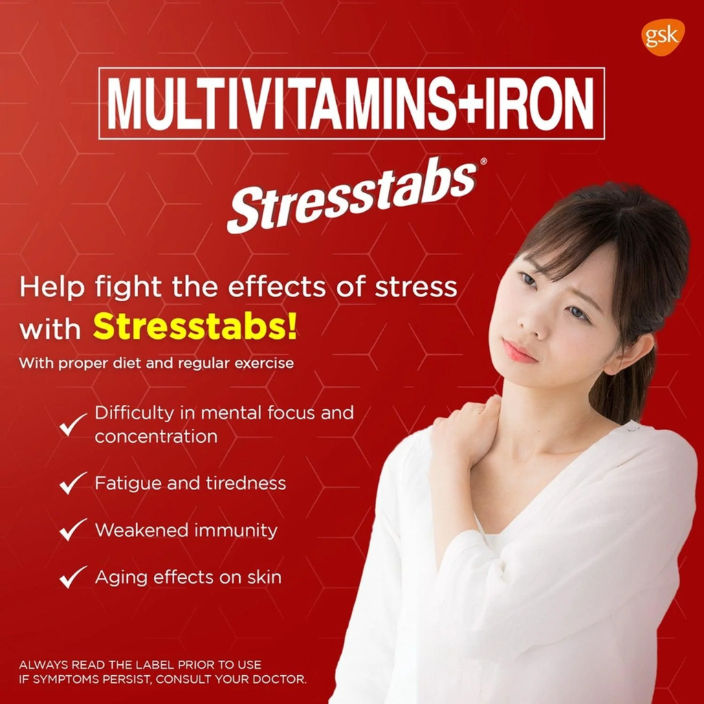 Multivitamins + Iron (Stresstabs) Tablet the Anti-Stress Vitamin Formula