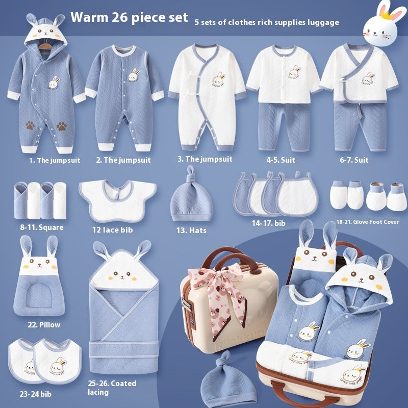 26-Piece Baby Clothing and Essentials Gift Set – Multiple Colors