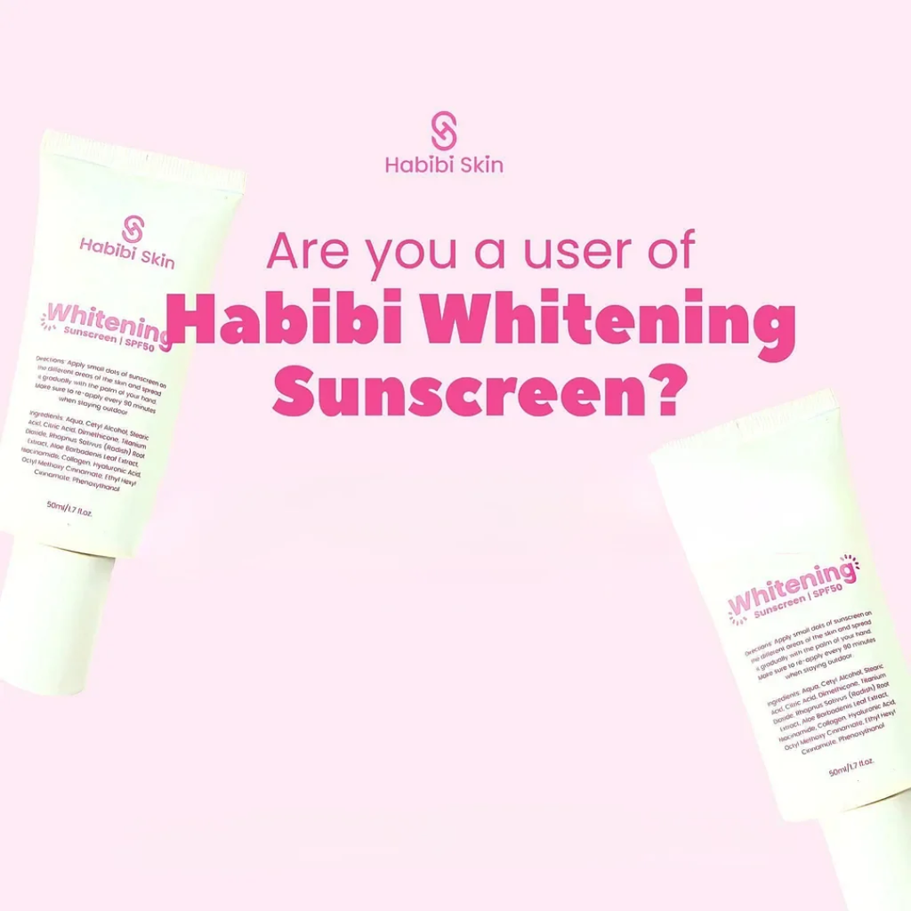Habibi Skin Whitening Sunscreen SPF 50 – 50ml