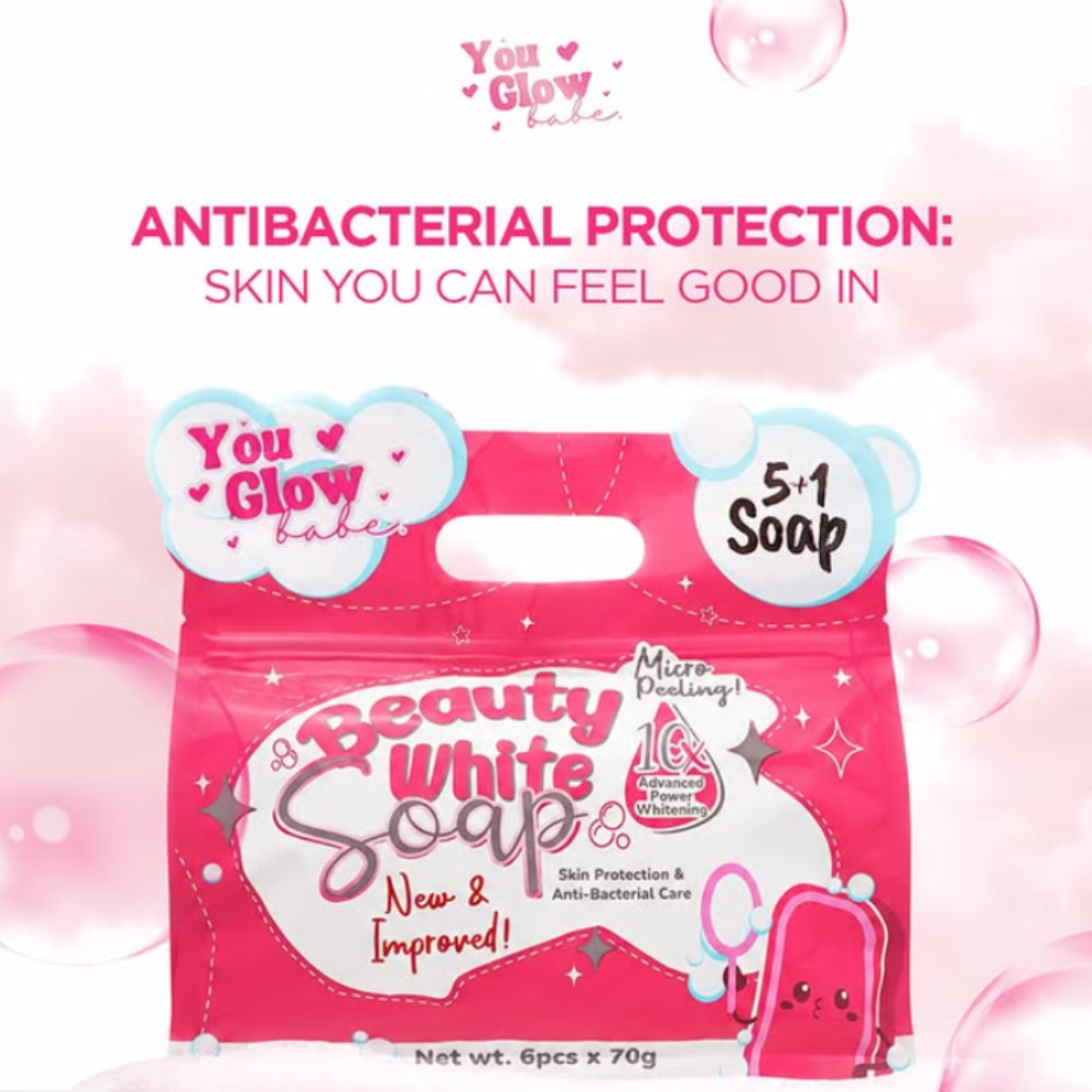 You Glow Babe Beauty White Soap - 70g x 6 (5 +1) Pack