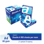 Double A A4 Copy Paper 80 GSM – 500 Sheets