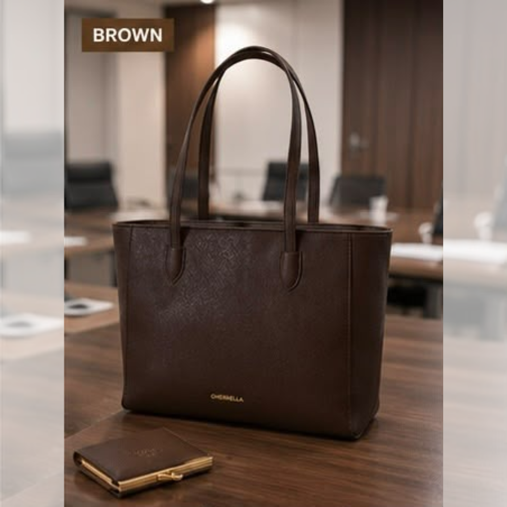Classic Office Tote Bag with Card Wallet