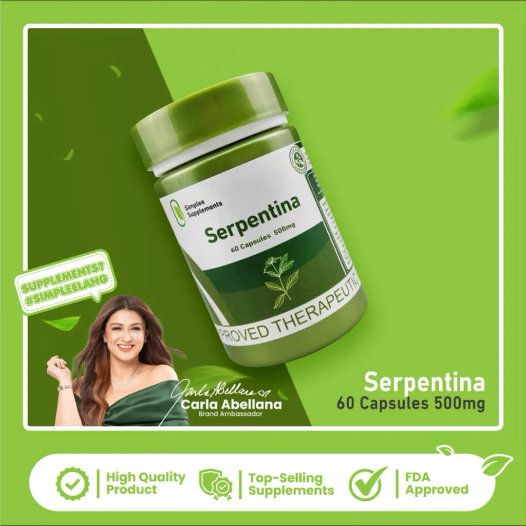 Simplee Supplements Serpentina 500mg – 60 Capsules