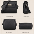 Classic Mini Crossbody Bag with Turn-Lock Closure