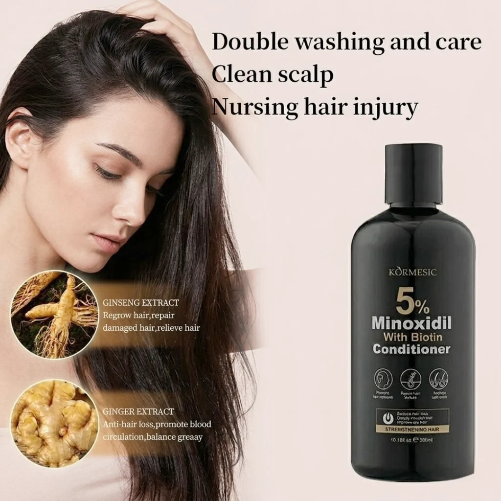 KORMESIC 5% Minoxidil with Biotin Strengthening Conditioner – 300mL
