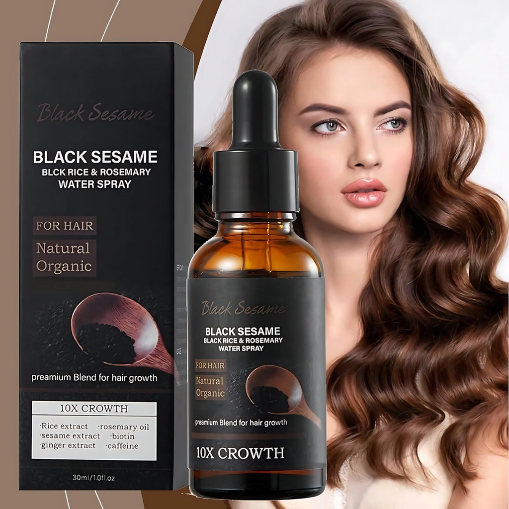 Black Sesame, Black Rice & Rosemary Water Hair Spray – 30ml