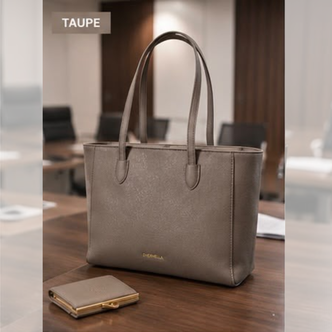 Classic Office Tote Bag with Card Wallet