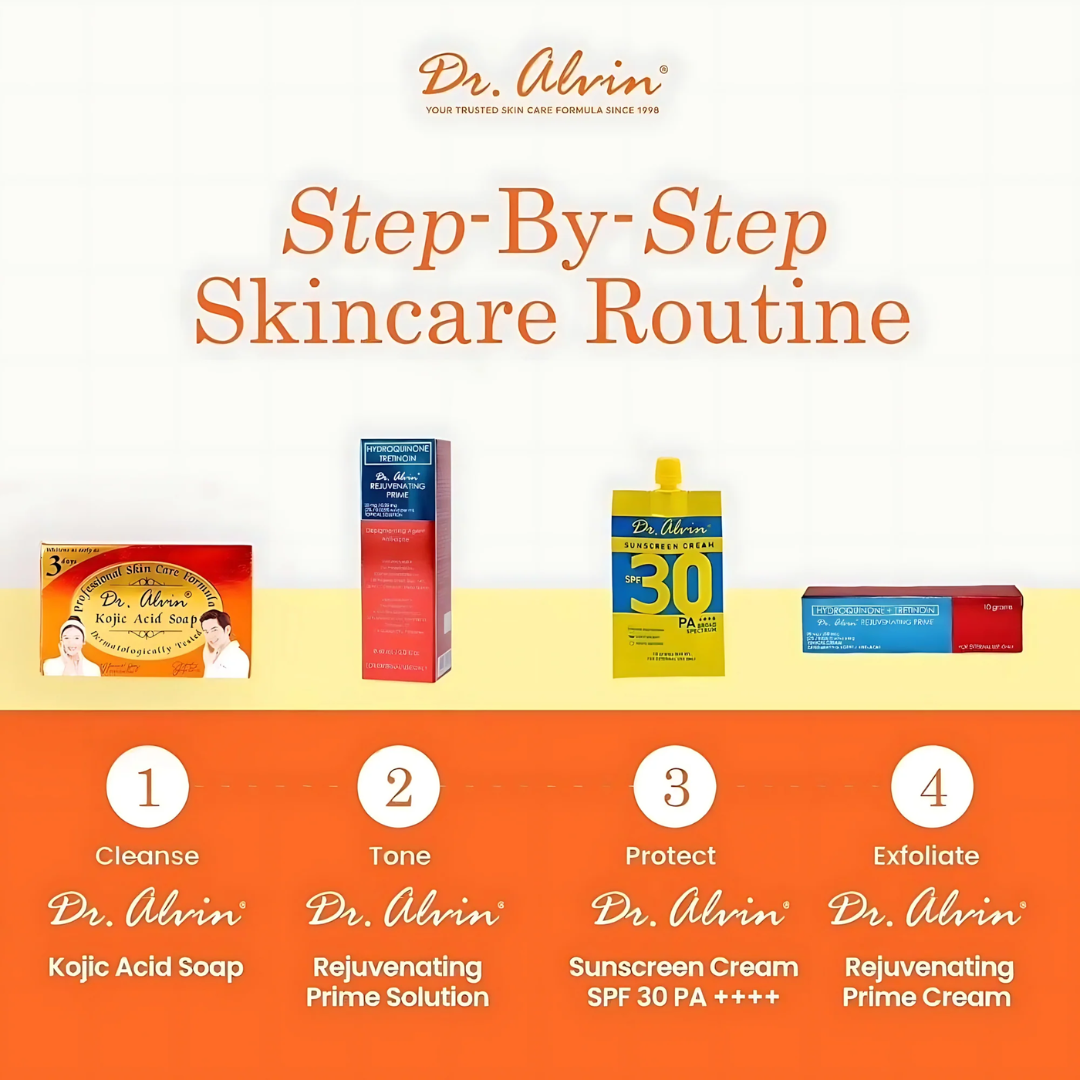 Dr. Alvin The Original Rejuvenating Set No. 5 | Complete 4-Step Skincare Set
