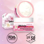 Saludent Brightening Sakura Glowing Cream SPF50 PA+++ 100g | Brightening Moisturizer with Niacinamide, Arbutin & Glutathione