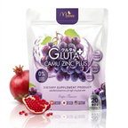 Manee Gluta Camu Zinc Grape Flavor | Glutathione, Collagen & Vitamin C Supplement (20 Sachets)