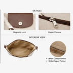 Casual Canvas Tote Bag with Adjustable Shoulder Strap