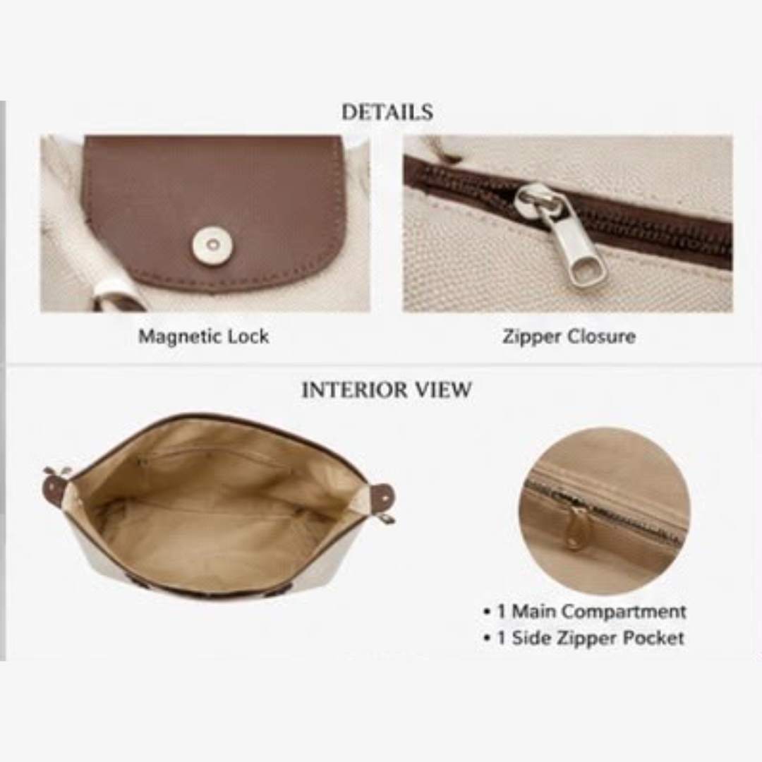 Casual Canvas Tote Bag with Adjustable Shoulder Strap