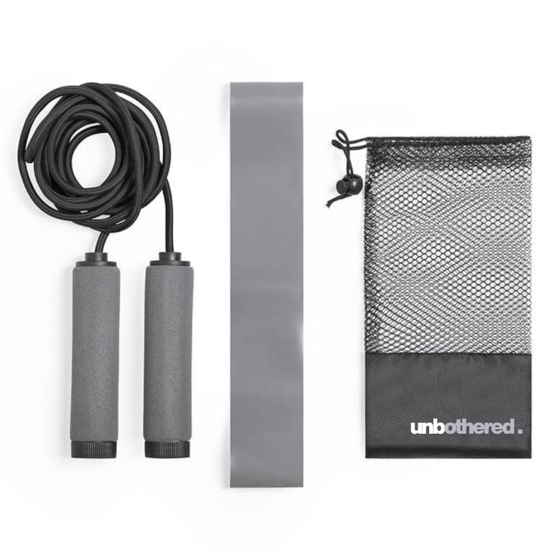 Unbothered. Exercise Kit – Resistance Band and Skipping Rope
