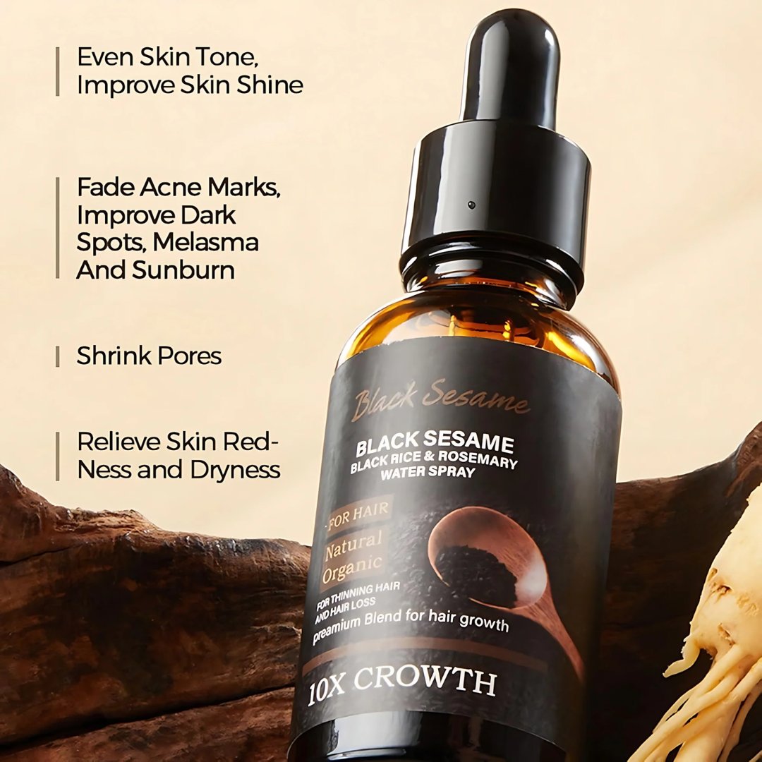 Black Sesame, Black Rice & Rosemary Water Hair Spray – 30ml