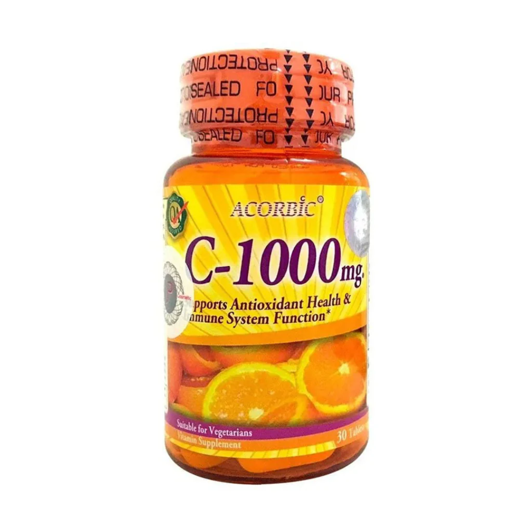 Acorbic C-1000mg Vitamin C Supplement – 30s