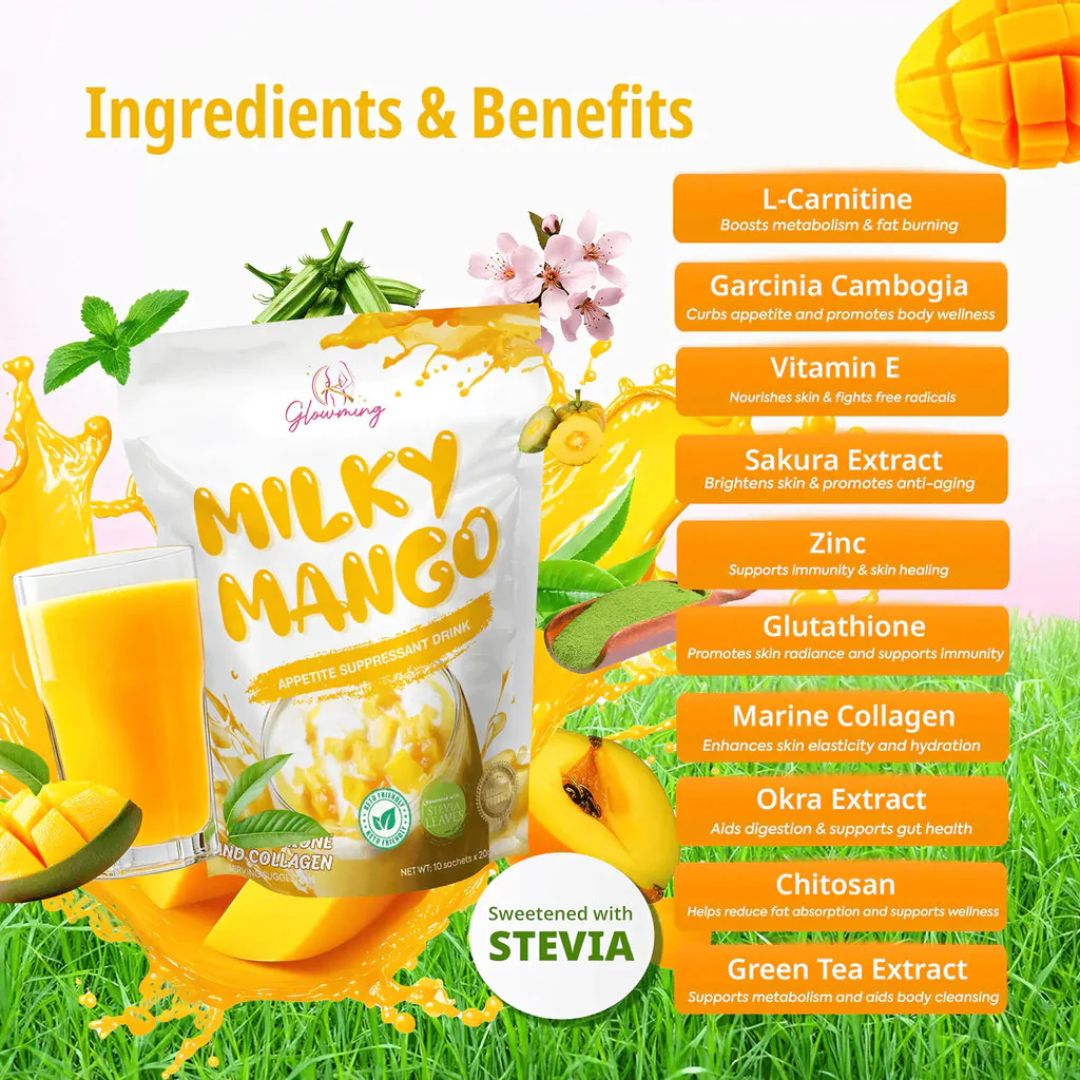 Glowming Milky Mango Health & Beauty Drink - 200g